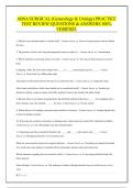 ABSA SURGICAL &lpar;Gynecology & Urology&rpar; PRACTICE TEST REVIEW &vert;QUESTIONS & ANSWERS 100&percnt; VERIFIED&period;