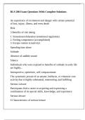 RLS 200 Exam Questions With Complete Solutions