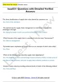 buad331 Questions with Detailed Verified  Answers