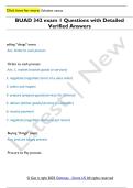 BUAD 342 exam 1 Questions with Detailed  Verified Answers 