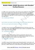 BUAD FINAL EXAM Questions with Detailed Verified Answers