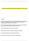 LSAT Preparation &ndash; Exam Questions with Detailed Answers and Explanations &lpar;Latest Update&comma; Graded A&plus;&rpar;