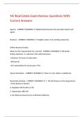 NV Real Estate Exam Review Questions With Correct Answers