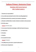 Indiana Primary Instructor Exam  &lpar;Latest 2026&sol;2027 Update&rpar; Complete Questions and Guide Answers&comma; 100&percnt; Verified Graded A&plus;