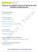 BUS-311 Business law Questions with Detailed Verified Answers