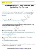 Certified Professional Coder Questions with  Detailed Verified Answers 