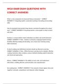 WGU-D668 EXAM QUESTIONS WITH CORRECT ANSWERS 
