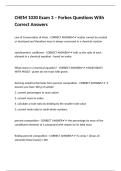 CHEM 1030 Exam 3 &ndash; Forbes Questions With Correct Answers&period;
