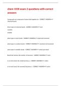 chem 1030 exam 2 questions with correct answers