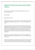 Medical Gas Therapy Exam with accurate detailed solutions 