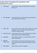 Usabo Semi-Complete Set questions well answered to pass