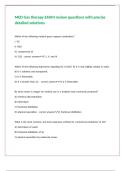 MED Gas therapy EXAM review questions with precise detailed solutions 