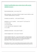 Florida Guardianship Association state review Exam with precise detailed answers