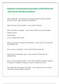 National Guardianship Association certification test with precise detailed solutions