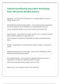 National Guardianship Association Terminology Exam with precise detailed answers 