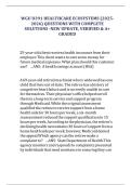 WGU D391 HEALTHCARE ECOSYSTEMS &lpar;2025-2026&rpar; QUESTIONS WITH COMPLETE SOLUTIONS -NEW UPDATE&comma; VERIFIED & A&plus; GRADED 