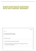 BCMAS EXAM 2025&sol;26 QUESTIONS WITH 100&percnt; VERIFIED  ANSWERS&excl;&excl;
