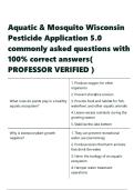 Aquatic & Mosquito Wisconsin Pesticide Application 5&period;0 commonly asked questions with 100- correct answers