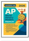 AP World History&colon; Modern Premium 2026 &vert; 5 Full-Length Practice Tests &plus; Online Timed Practice & Content Review