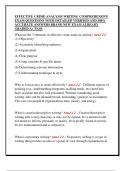 EFFECTIVE CRIME ANALYSIS WRITING COMPREHENSIVE  EXAM QUESTIONS WITH DETAILED VERIFIED AND 100&percnt;  ACCURATE ANSWERS BRAND NEW EXAM ALREADY  GRADED A&plus; PASS 