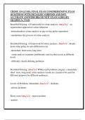 CRIME ANALYSIS&colon; FINAL EXAM COMPREHENSIVE EXAM  QUESTIONS WITH DETAILED VERIFIED AND 100&percnt;  ACCURATE ANSWERS BRAND NEW EXAM ALREADY  GRADED A&plus; PASS