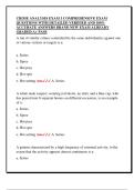 CRIME ANALYSIS EXAM 3 COMPREHENSIVE EXAM  QUESTIONS WITH DETAILED VERIFIED AND 100&percnt;  ACCURATE ANSWERS BRAND NEW EXAM ALREADY  GRADED A&plus; PASS 