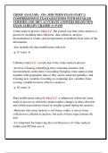 CRIME ANALYSIS - 510 - MID-TERM EXAM &lpar;PART 2&rpar;  COMPREHENSIVE EXAM QUESTIONS WITH DETAILED  VERIFIED AND 100&percnt; ACCURATE ANSWERS BRAND NEW  EXAM ALREADY GRADED A&plus; PASS