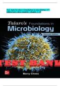 Test bank for talaro&rsquo;s foundations in microbiology 11th edition barry chess complete &vert; chapter 1- 27