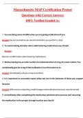Massachusetts MAP Certification Pretest &lpar;Latest 2026&sol;2027 Update&rpar; Complete Questions and Guide Answers&comma; 100&percnt; Verified Graded A&plus;