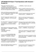 UTK BUAD 331 Exam 1 Test Questions with Answers Graded A&plus;