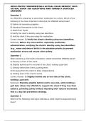 HESI LPN&sol;PN FUNDAMENTALS ACTUAL EXAM NEWEST 2025 ACTUAL EXAM 160 QUESTIONS AND CORRECT DETAILED ANSWERS