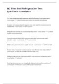 NJ Blue Seal Refrigeration Test questions n answers