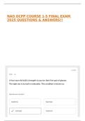 NAO OCPP COURSE 1-5 FINAL EXAM 2025 QUESTIONS & ANSWERS&excl;&excl;