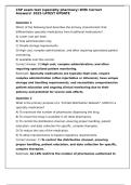 CSP exam test &lpar;specialty pharmacy&rpar; With Correct Answers&excl; 2025 LATEST UPDATE