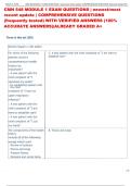 CMN 548 MODULE 1 EXAM QUESTIONS &vert; newest&sol;most  recent update &vert; COMPREHENSIVE QUESTIONS  &lpar;frequently tested&rpar; WITH VERIFIED ANSWERS &lpar;100&percnt;  ACCURATE ANSWERS&rpar;&vert;ALREADY GRADED A&plus; 