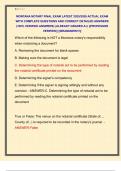 MONTANA NOTARY FINAL EXAM LATEST 2025&sol;2026 ACTUAL EXAM  WITH COMPLETE QUESTIONS AND CORRECT DETAILED ANSWERS  &lpar;100&percnt; VERIFIED ANSWERS&rpar; &vert;ALREADY GRADED A&plus;&vert; &vert;&vert;PROFESSOR  VERIFIED&vert;&vert; &vert;&vert;BRANDNEW&excl;&excl;&excl;&vert;&vert;