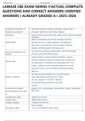 LAMAZE CBE EXAM NEWES &excl;&excl;&excl;ACTUAL COMPLETE  QUESTIONS AND CORRECT ANSWERS &lpar;VERIFIED  ANSWERS &rpar; ALREADY GRADED A&plus;&period;2025-2026