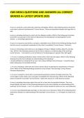 CMS NR341 QUESTIONS AND ANSWERS ALL CORRECT  GRADED A&plus; LATEST UPDATE 2025 