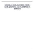 EDEXCEL A LEVEL ECONOMICS FINAL EXAM BUNDLE&lpar;COMPLETE PACKAGE DEAL&rpar;QUESTIONS AND ANSWERS 100&percnt; CORRECT