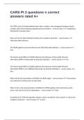 CARS Pt 2 questions n correct answers rated A&plus;