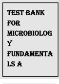 Test Bank for Microbiology Fundamentals A Clinical Approach 3rd Edition by Cowan