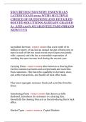 SECURITIES INDUSTRY ESSENTIALS LATEST EXAM 2025 WITH MULTIPLE CHOICE OF QUESTIONS AND DETAILED SOLVED SOLUTIONS ALREADY GRADED A&plus; AND 100&percnt; GUARANTEE PASS &lpar;BRAND NEW&excl;&excl;&excl;&excl;&excl;&excl;&excl;&rpar;