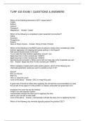 TURF 435 EXAM 1 QUESTIONS & ANSWERS
