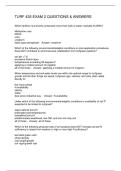 TURF 435 EXAM 2 QUESTIONS & ANSWERS