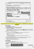 Pearson Edexcel Level 1&sol;Level 2 GCSE &lpar;9&ndash;1&rpar; Biblical Hebrew COMPONENT 1&colon; Language QP MAY 2025