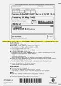 Pearson Edexcel Level 1&sol;Level 2 GCSE &lpar;9&ndash;1&rpar; Biblical Hebrew COMPONENT 2&colon; Literature QP MAY 2025