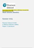 Bundle&colon; Pearson Edexcel GCSE In Biblical Hebrew &vert;Paper 1&2&vert;QP&MS&vert;2025