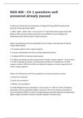 NSG 600 - Ch 1 questions well answered already passed