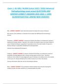 NU 606 Advanced Pathophysiology Exam 1 &lpar;2025&sol;2026&rpar; &ndash; Nursing & NP Practice Test