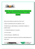 FAST Exam 2025&sol;2026 &ndash; 45 Practice Questions with Answers &vert; Emergency Ultrasound &vert; Trauma Imaging